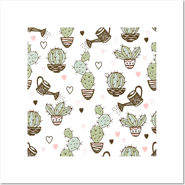 I love cacti, Cactus lover, Funny plant lover, prick Wall Art by Ken Adams Store